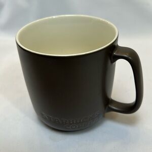 Starbucks Brown/cream Bone China Coffee Mug 2010